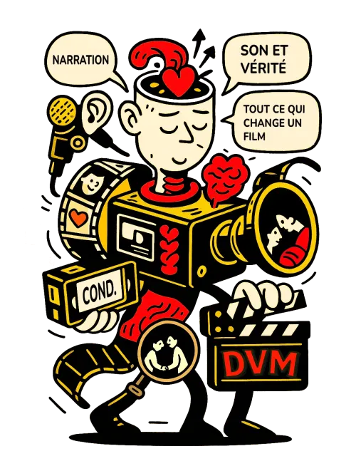 Cartaz do DVM Condensado  Workshop de narrativa e som para filmes de casamento
